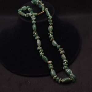 Vintage Gold Filled Aventurine Gemstone Necklace